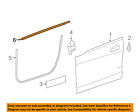 1177250282 Mercedes-benz Door Window Sweep-belt