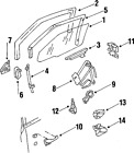 12337898 Gm Cadillac Buick Oldsmobile Genuine Window Guide