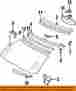 1296700208 Mercedes-benz Mercedes Oem 94-02 Sl600 Windshield-lower Cover Right