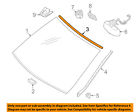 Glk350-windshield 2046710420 Mercedes Oem Upper Seal