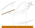 2226900580 Window Molding Weatherstrip Left