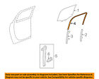 22802937 Gm Chevrolet Oem Traverse Window Channel Right
