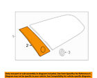 22983372 Gm Buick Oem Window Trim Panel Right
