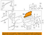 23439775 Gm Cadillac Oem Rear Weather Strip Left