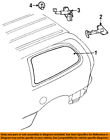 4882230 Mopar Chrysler Oem Side Retainer