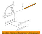 4e0853283e2zz Audi Window Molding Weatherstrip Left