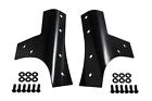 50574 Kentrol Windshield Supports Stainless Steel Black Powdercoated Jeep Pair