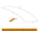 51312996980 Bmw Oem Glass Rubber Bumper