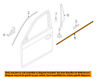 51337182275 Bmw Oem Window Molding Weatherstrip Left