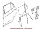 51377405605 Genuine Bmw For Side Window Vent Rear Left