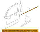 5727a292 Mitsubishi Window Molding Weatherstrip Right