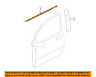 5727a347 Mitsubishi Window Molding Weatherstrip Left