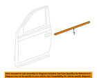 5c6-837-475-c-3q7 5c6837475c3q7 Volkswagen Vw Oem Door Window Belt Molding Weatherstrip Left
