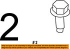 6104368aa Mopar Chrysler Oem Side Screw