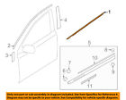 61280al00b Subaru Oem Window Molding Weatherstrip Right