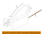 61280fj011 Subaru Oem Window Molding Weatherstrip Left