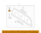 648180c010 Toyota Oem Glass Spacer