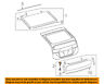 6481847050 Toyota Oem Prius Liftgate Tailgate Glass Spacer Right