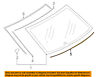 65145al05a Subaru Oem Legacy Rear Window