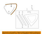 65245fj000 Subaru New Oem Dam Rubber