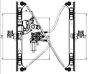 660213 Tyc Power Window Motor And Regulator Assembly Front 762405291512