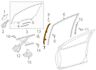 6740252140 Genuine Toyota For Door Window Glass Surround Channel Bracket Front