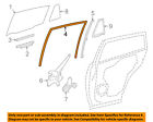 681420r030 Toyota Oem Window Channel Right
