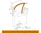 681510c020 Toyota Oem Sequoia Front Glass Run Left