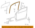 681510c030 Toyota Oem Tundra Front Glass Run Left