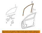 6815135110 Toyota Oem Front Glass Run Left