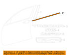 6816104060 Toyota Oem Window Molding Weatherstrip Right