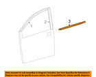 6821008020 Toyota Oem Window Molding Weatherstrip Left