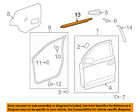 6821052160 Toyota Scion Oem Window Molding Weatherstrip Left