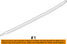 68280330aa Mopar Jeep Chrysler Window Molding Weatherstrip Left