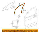 72275tlaa01 Honda Oem Front Weather Strip Left