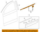 72410tlaa01 Honda Oem Window Molding Weatherstrip Right