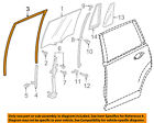72775tg7a12 Honda Oem Pilot Window Channel Left