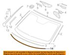 73151-thr-a01 Honda Odyssey Bottom Windshield Retainer Oem
