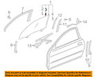73344sm2a00 Honda Oem Front Door-glass