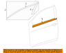 75710-02210 7571002210 Toyota Oem Front Door Moulding Belt Window Right Rh