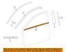 7571007020 Toyota Oem Window Molding Weatherstrip Right