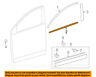 757100r030 Toyota Oem Window Molding Weatherstrip Right