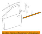 7571012a00 Toyota Scion Oem Window Molding Weatherstrip Right