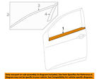 7572002360 Toyota Oem Window Molding Weatherstrip Left