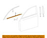 7572030500 Toyota Lexus Window Molding Weatherstrip Left