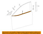 7572033180 Toyota Oem Window Molding Weatherstrip Left