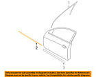 80820ja01a Nissan Oem Window Molding Weatherstrip Right