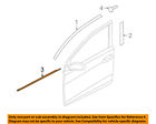 822203x500 Hyundai Oem Window Molding Weatherstrip Right