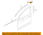 822203x510 Hyundai Oem Window Molding Weatherstrip Right