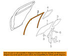 82330-jk00b 82330-jk000 Infiniti Nissan Oem Window Channel Right